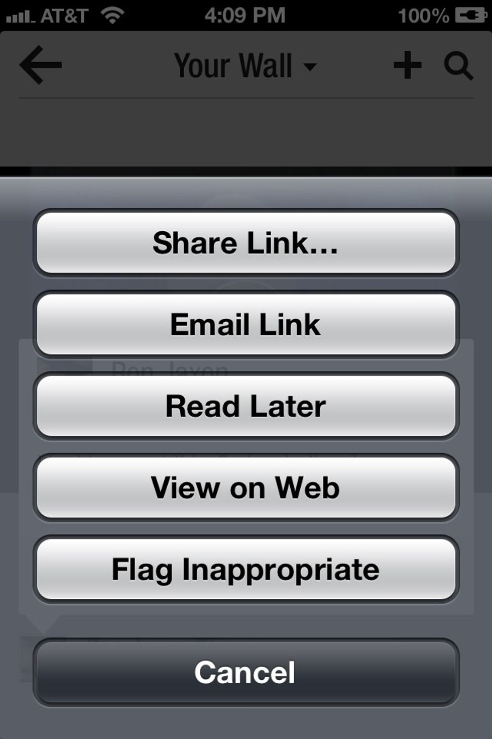 Here's the Share options.