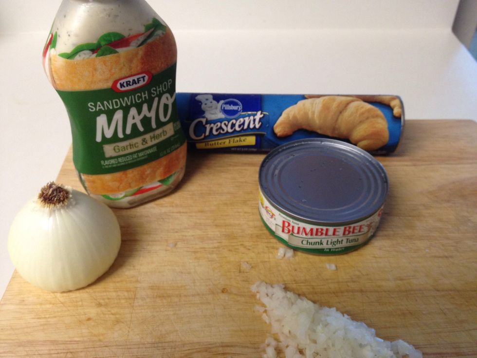 Here's what I used. Please note the flavored mayonnaise. I used the garlic and herb variety here. You can use a different flavor or plain mayonnaise. Use whatever you like!