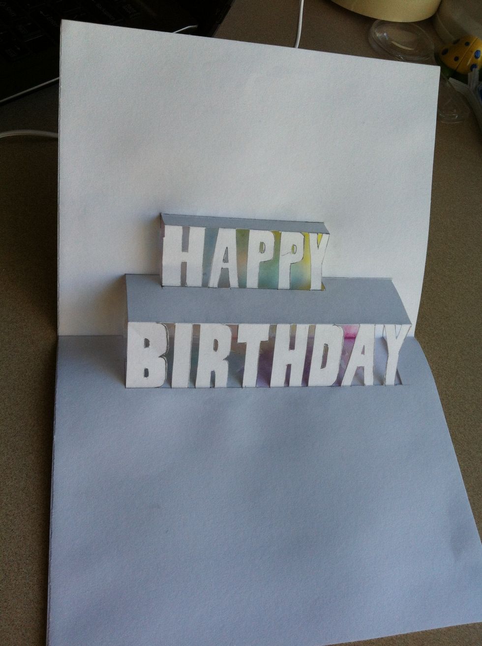 Here's what it looks like when it's finished