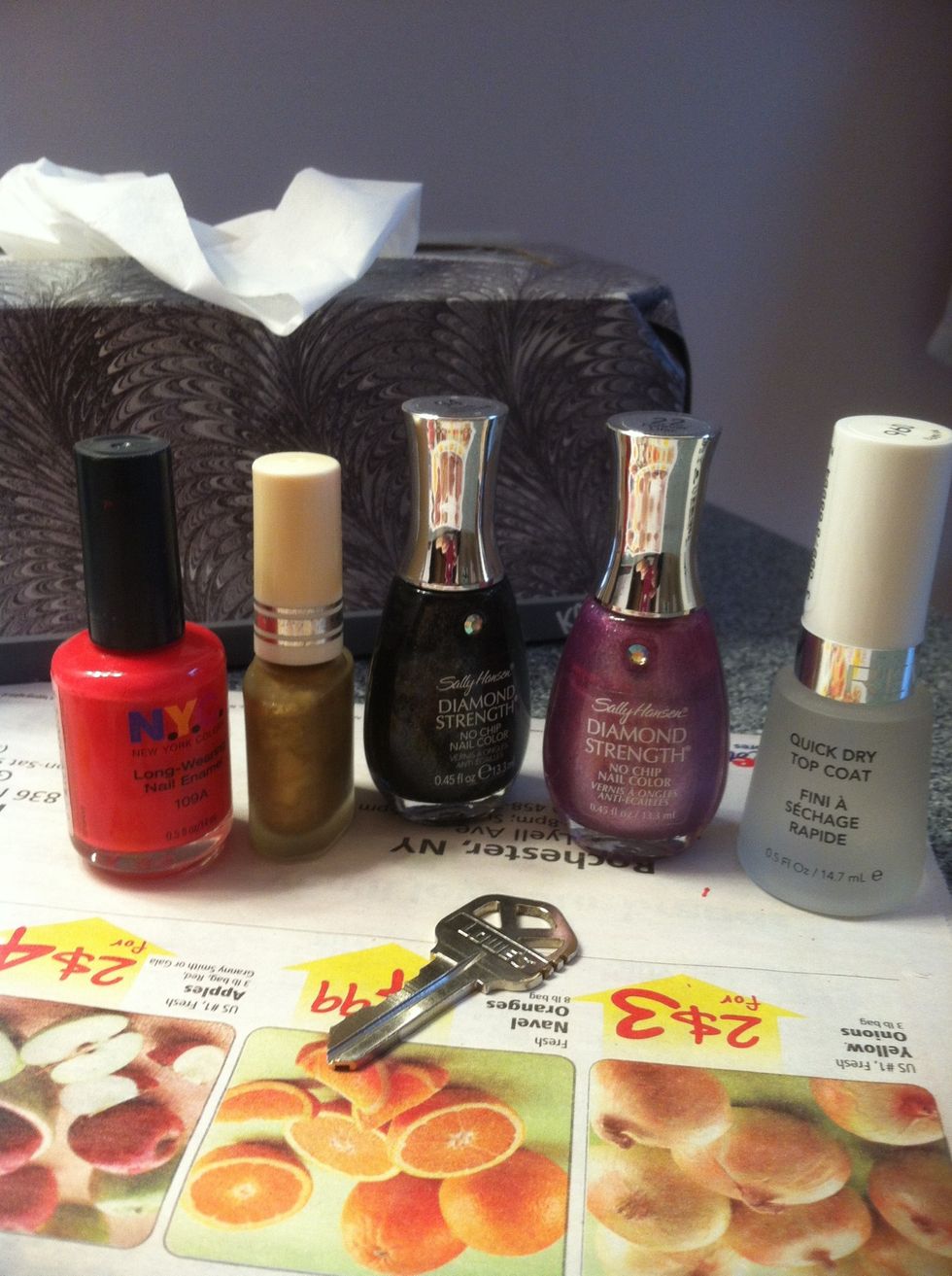 Here's your supplies. I also have another key that's not pictured here.