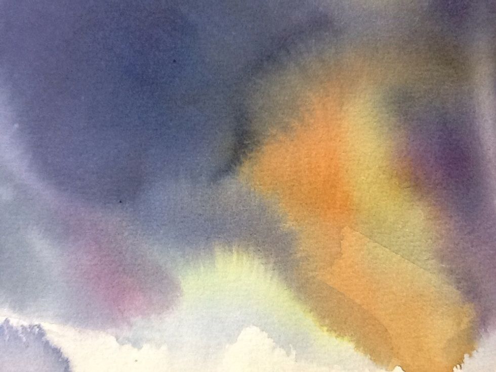 Here the artist has shaded different colours in different areas and it gives a different feel.
