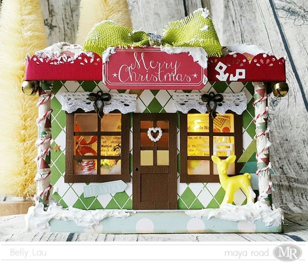 Here the front, windows decorated with Ken Oliver Trims and Bow Charms by Maya Road. Thanks for stopping by :)