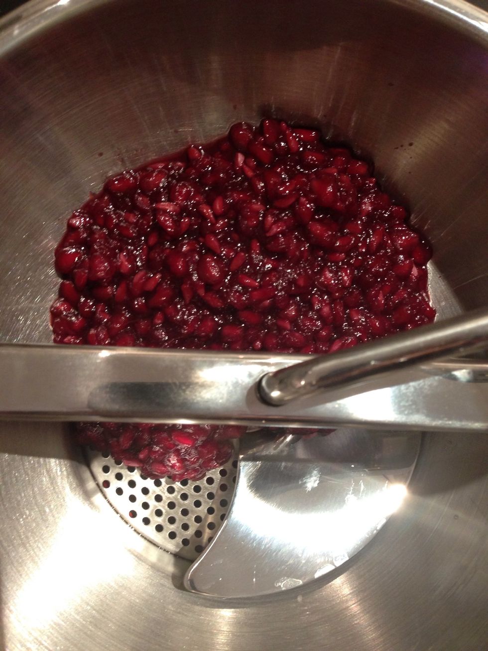 Here the softened grains are passed through the old fashioned moulinette