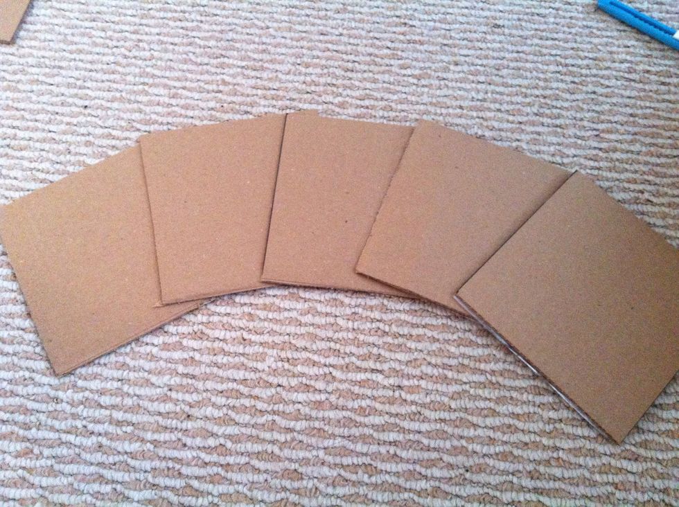 Here they are! 5 of the squares :)