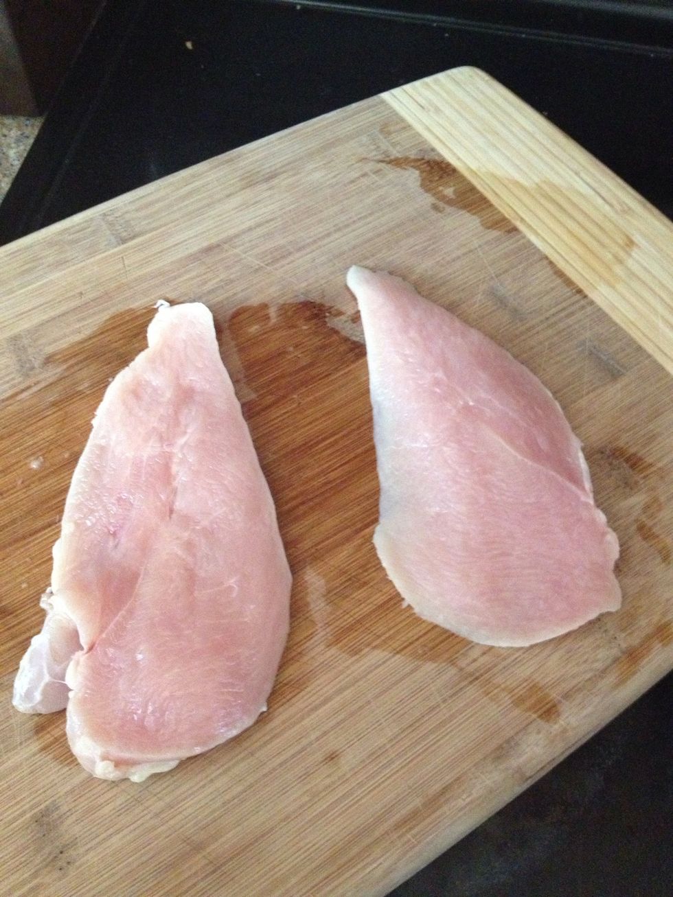 Here they are cut. Do all the breasts this way ;)
