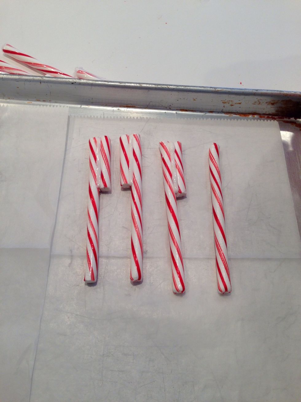 Here they are, glued together. Put them on waxed paper to dry.