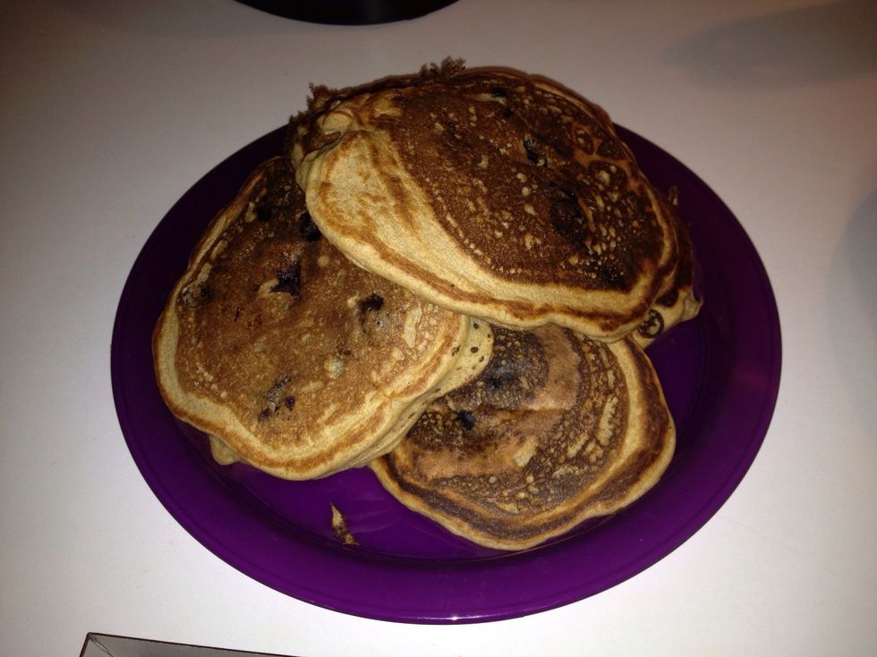 Here they are. They are not pretty, just good. Just give me a slice of turkey bacon and a cup of coffee and I am set to go!