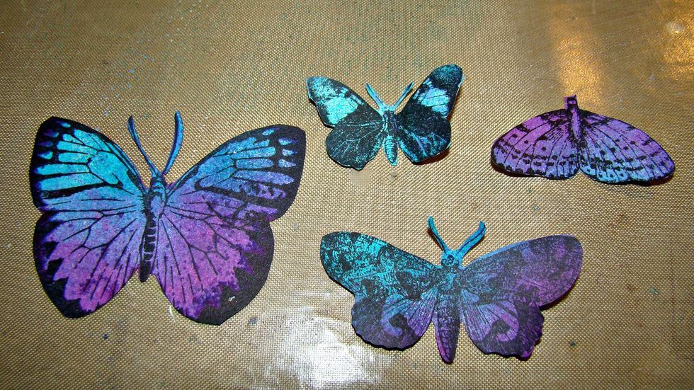 Here they are waiting to be placed on the journal page.