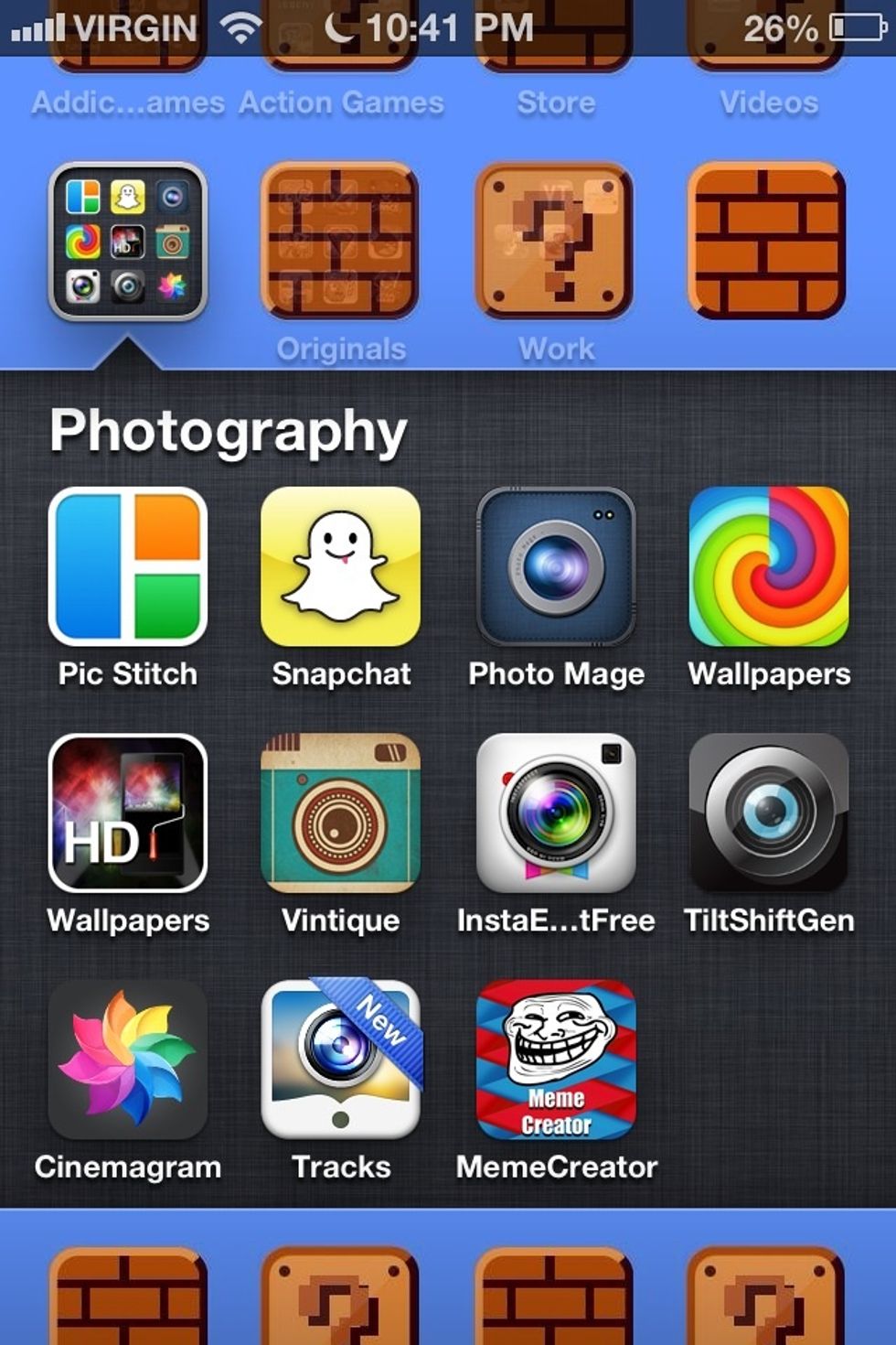 Here us the folder for my photography apps.