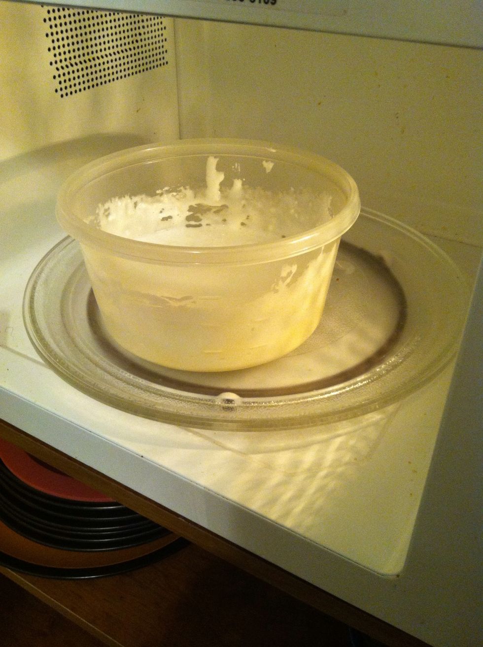 Here was the first attempt. I have a 1000watt microwave. The first time 15second intervals wasn't enough so I switched to 30, that was too much... The next batch I did 20seconds and it was perfect.