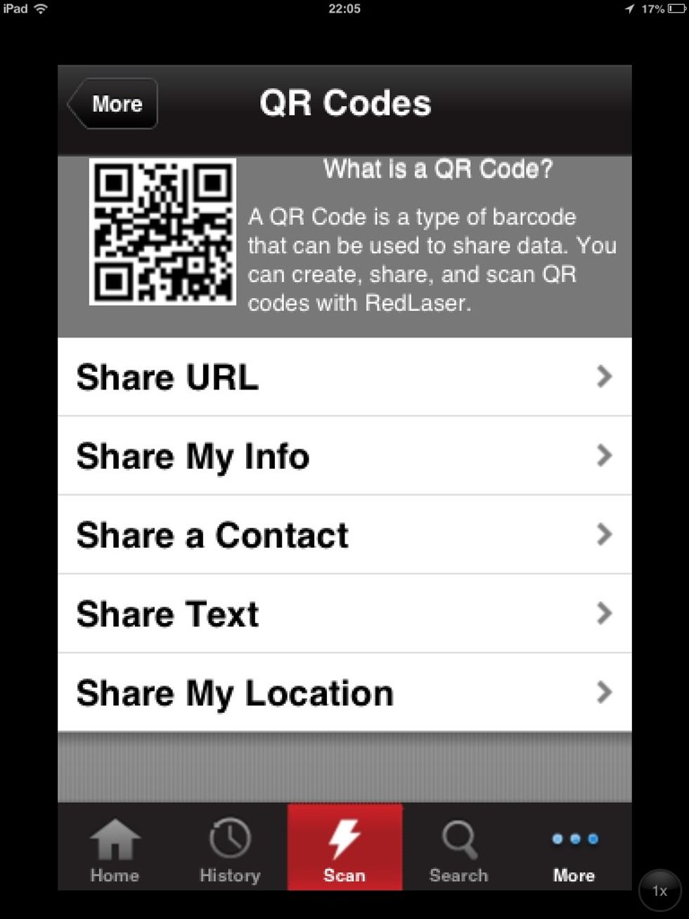 Here we choose share URL