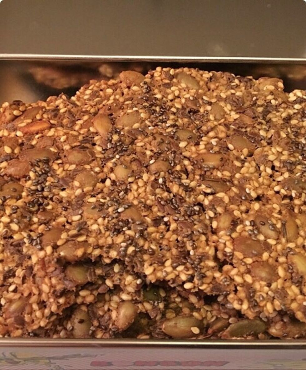 Here we have the finished result. Usually I get to keep this type of bread to myself but today the rating was \u2b50\ufe0f\u2b50\ufe0f\u2b50\ufe0f\u2b50\ufe0f\u2b50\ufe0f! Using oatmeal flour and maca is something I will continue with.