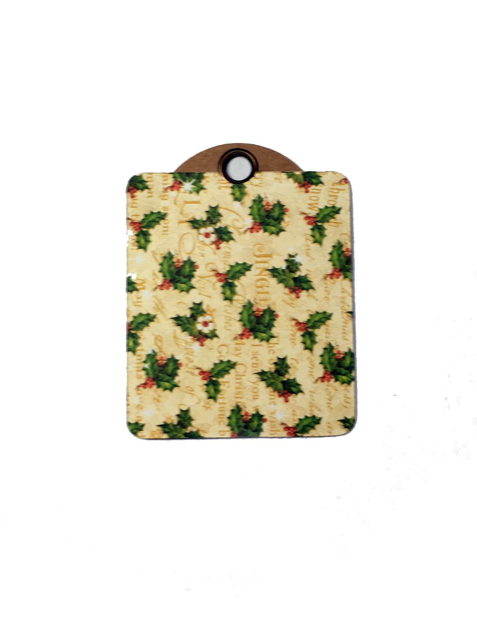 Here you can see how the paper fits around the grommet.