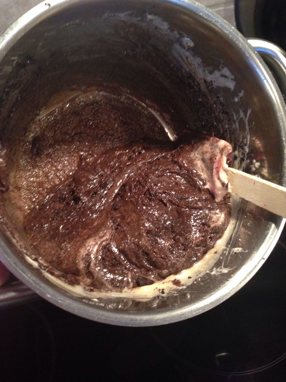 Here you can see it's well mixed