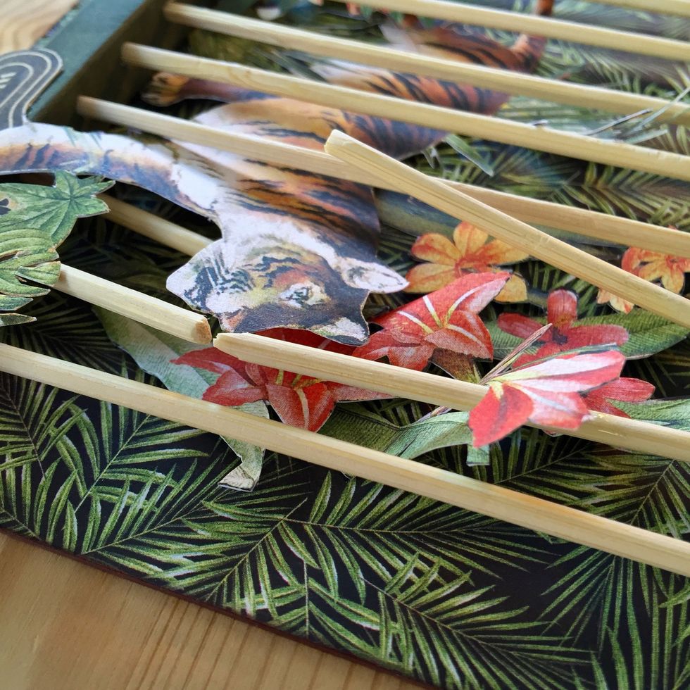 Here you can see some layers of paper.