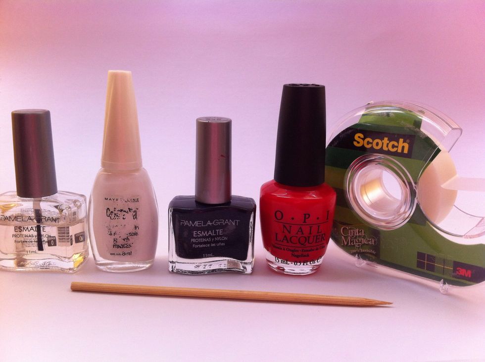 Here you can see the colors and materials I used.