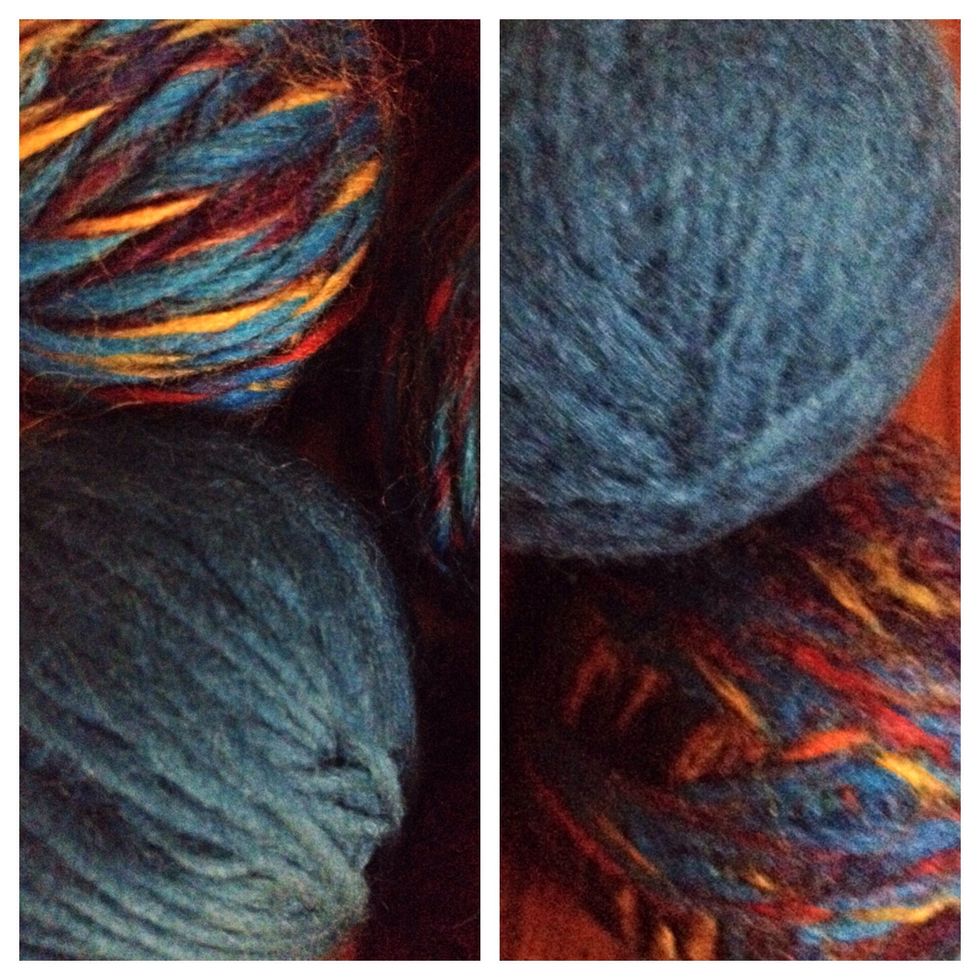 Here you can see the difference. Before and After felting :)