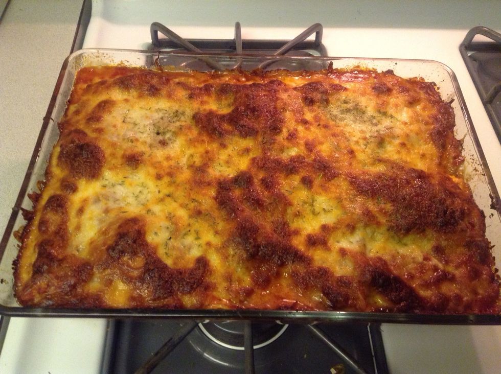 Here you go! Let the dish rest for 10 min to cool down, before serving it