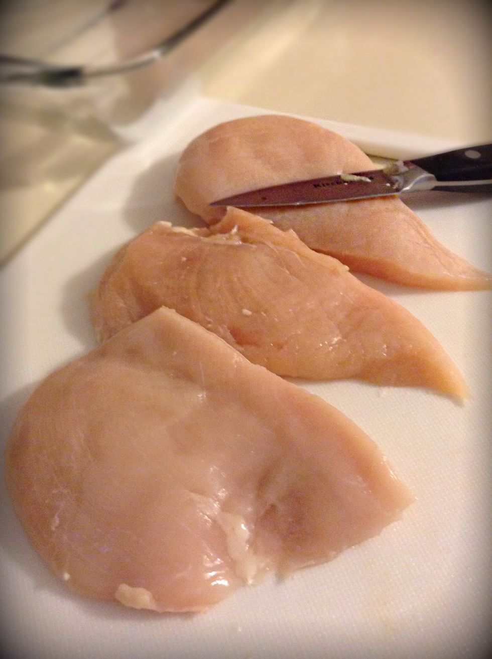 Hey everyone! So this chicken is one of my all time favourites! It's so simple!!! Lets get started first get your chicken breast out.
