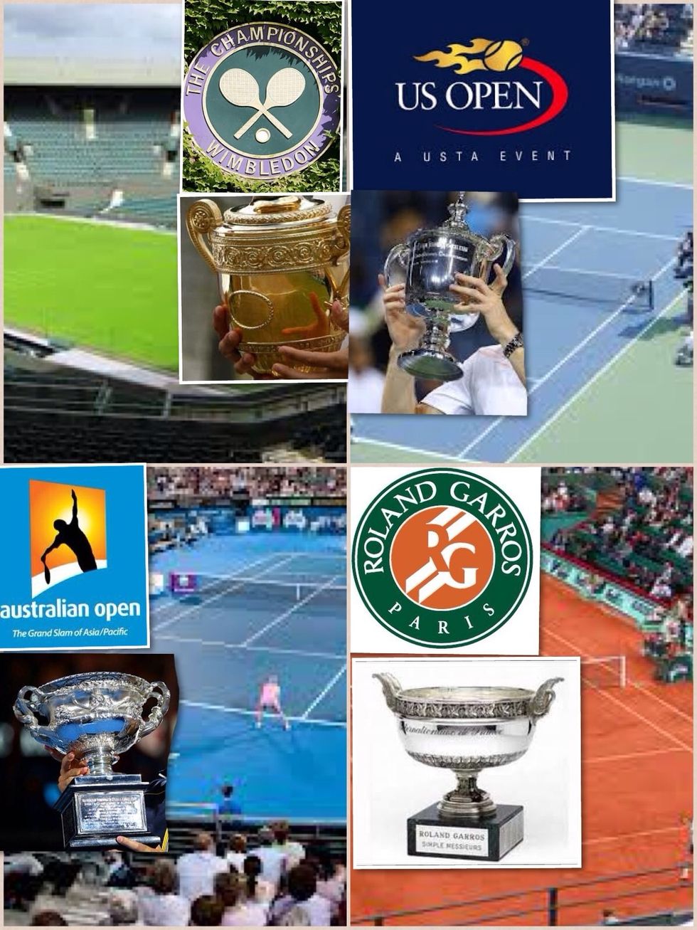 Hi ha 4 torneixos molt importants: -Wimbledon -Roland Garros -Us open -Grand slam Austr\u00e0lia