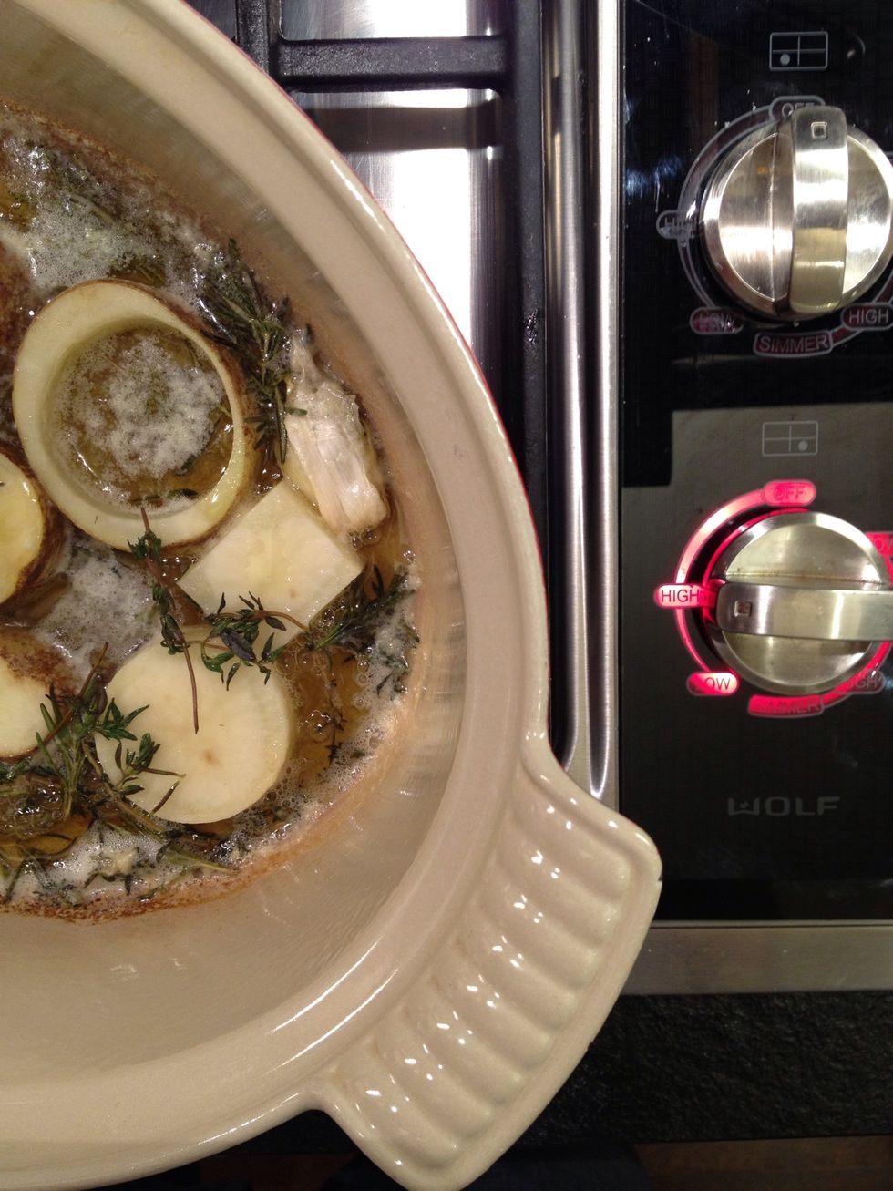 High heat again. Two more minutes timer.