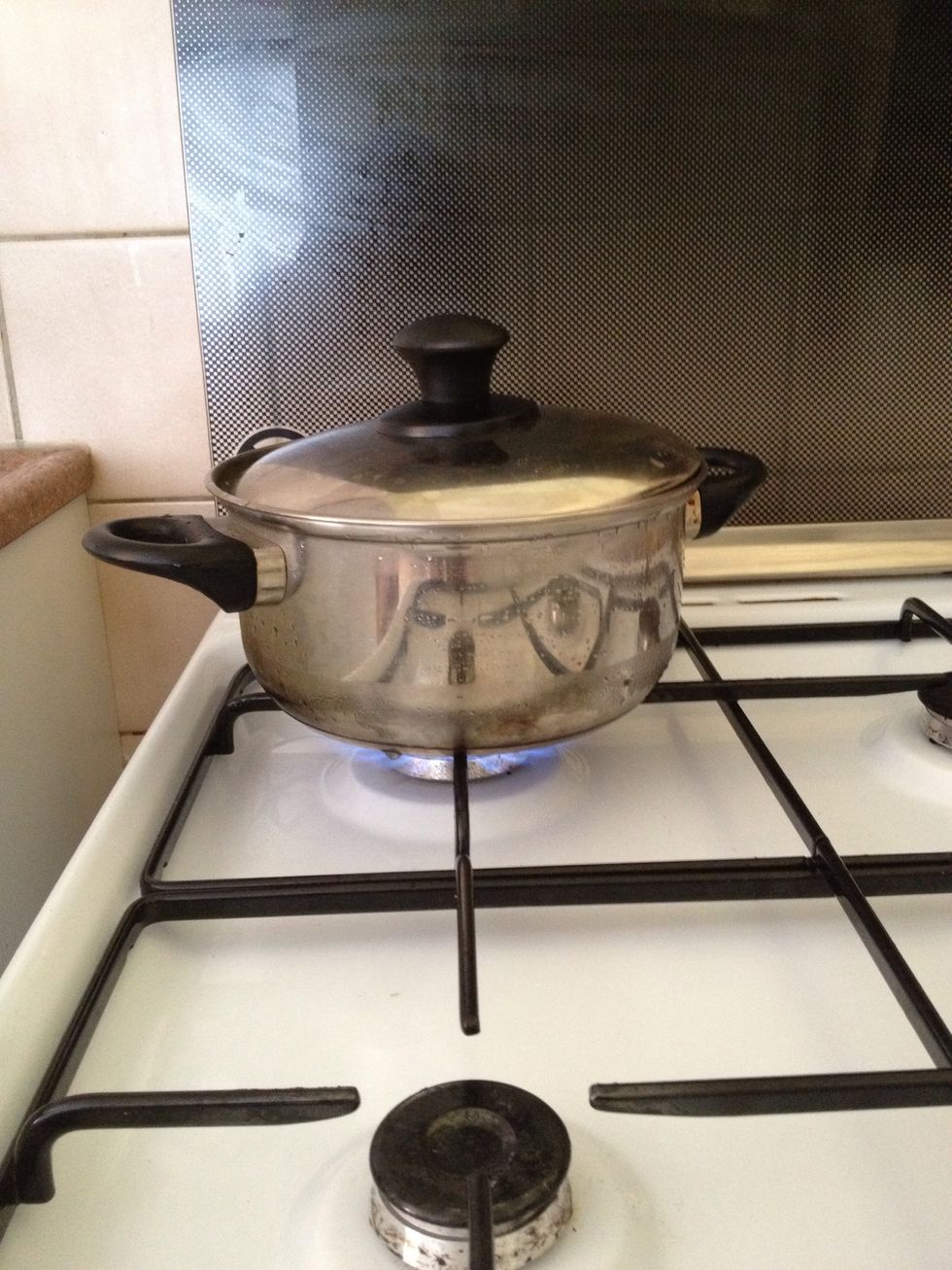 High heat to cook it till it boils