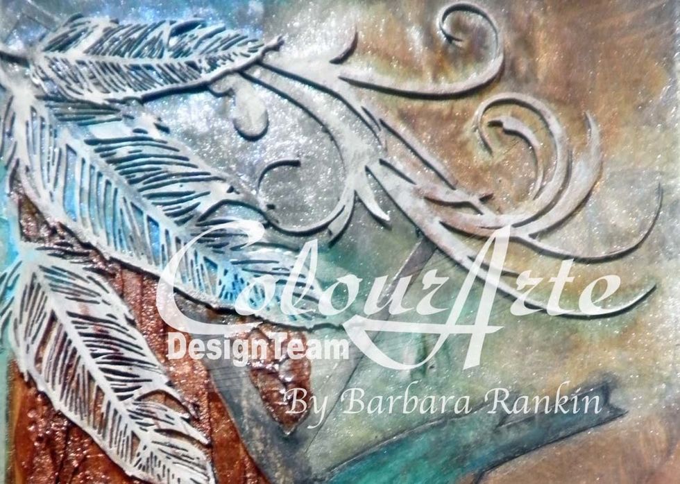 Highlight chipboard pieces with another coat of white gesso and let dry.