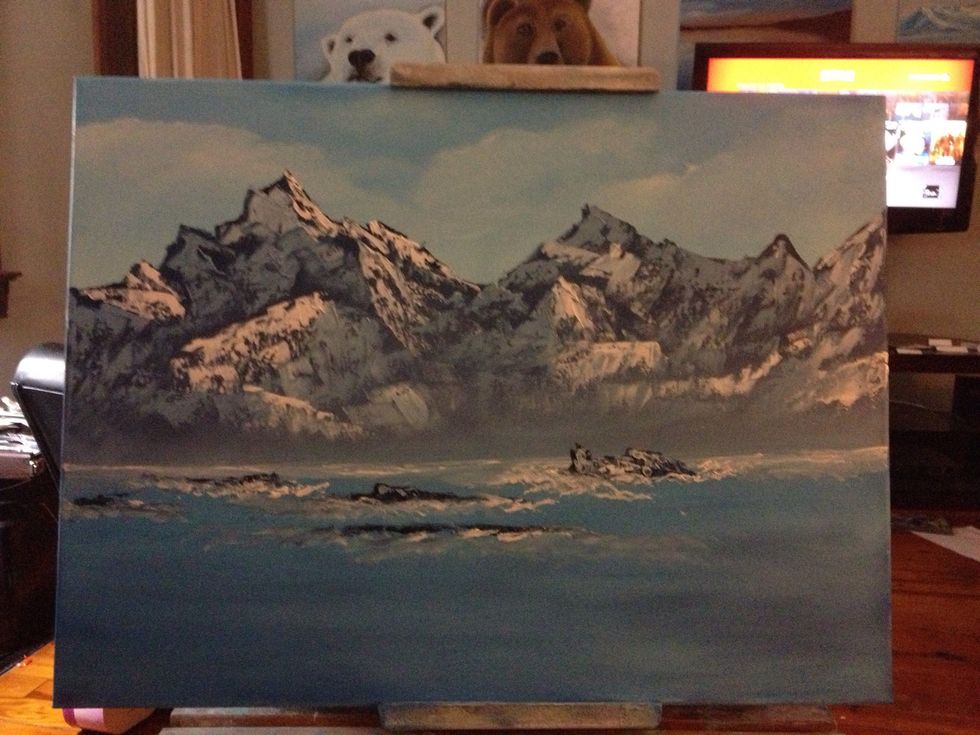 Highlight them and add waves with your fan brush.