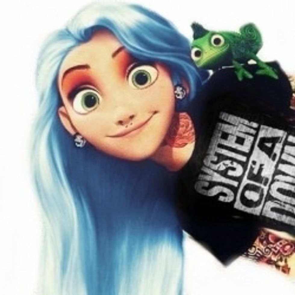 Hipster rupunzel