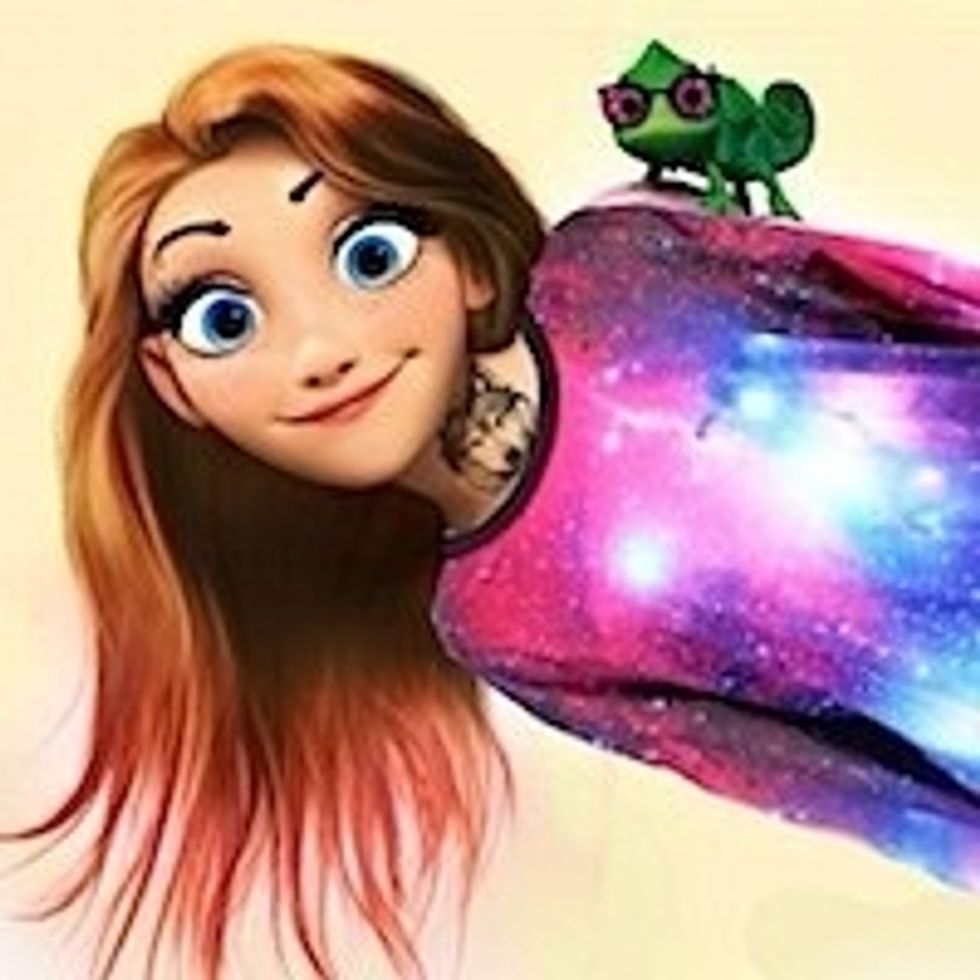 Hipster rupunzel