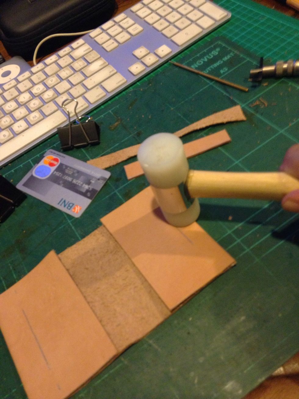 Hit it again gently with the mallet until it bond perfectly