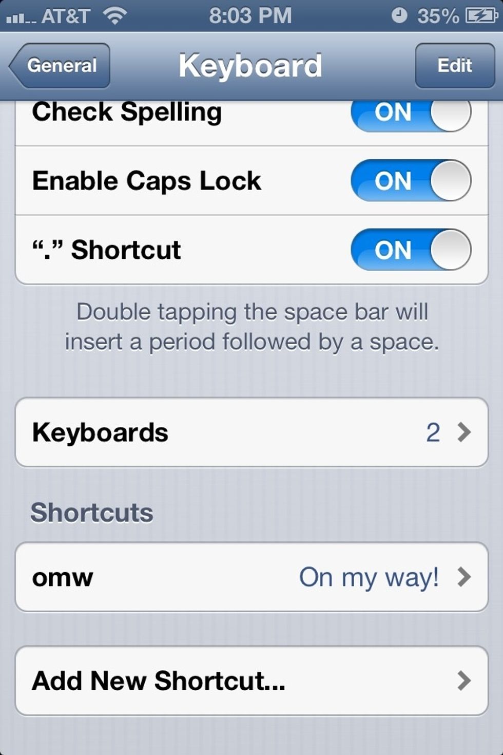 Hit keyboards. (Before you add emoji it should say 1)