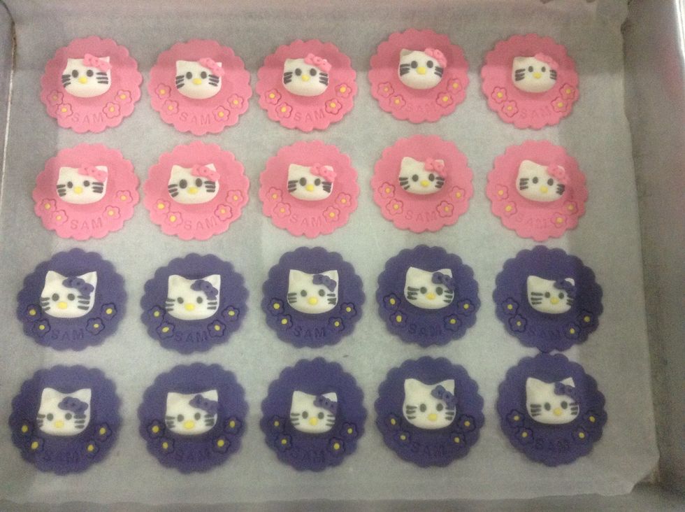 HK Customized Toppers for my classmates daughter 1st Birthday! :)