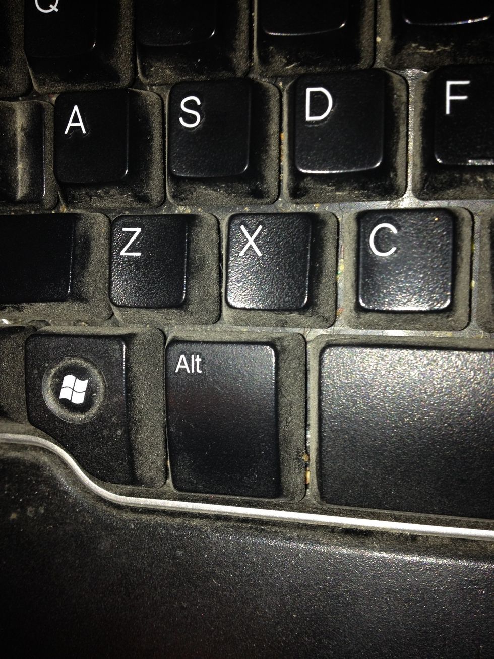 HOLD DOWN Alt the whole time when doing this next step.