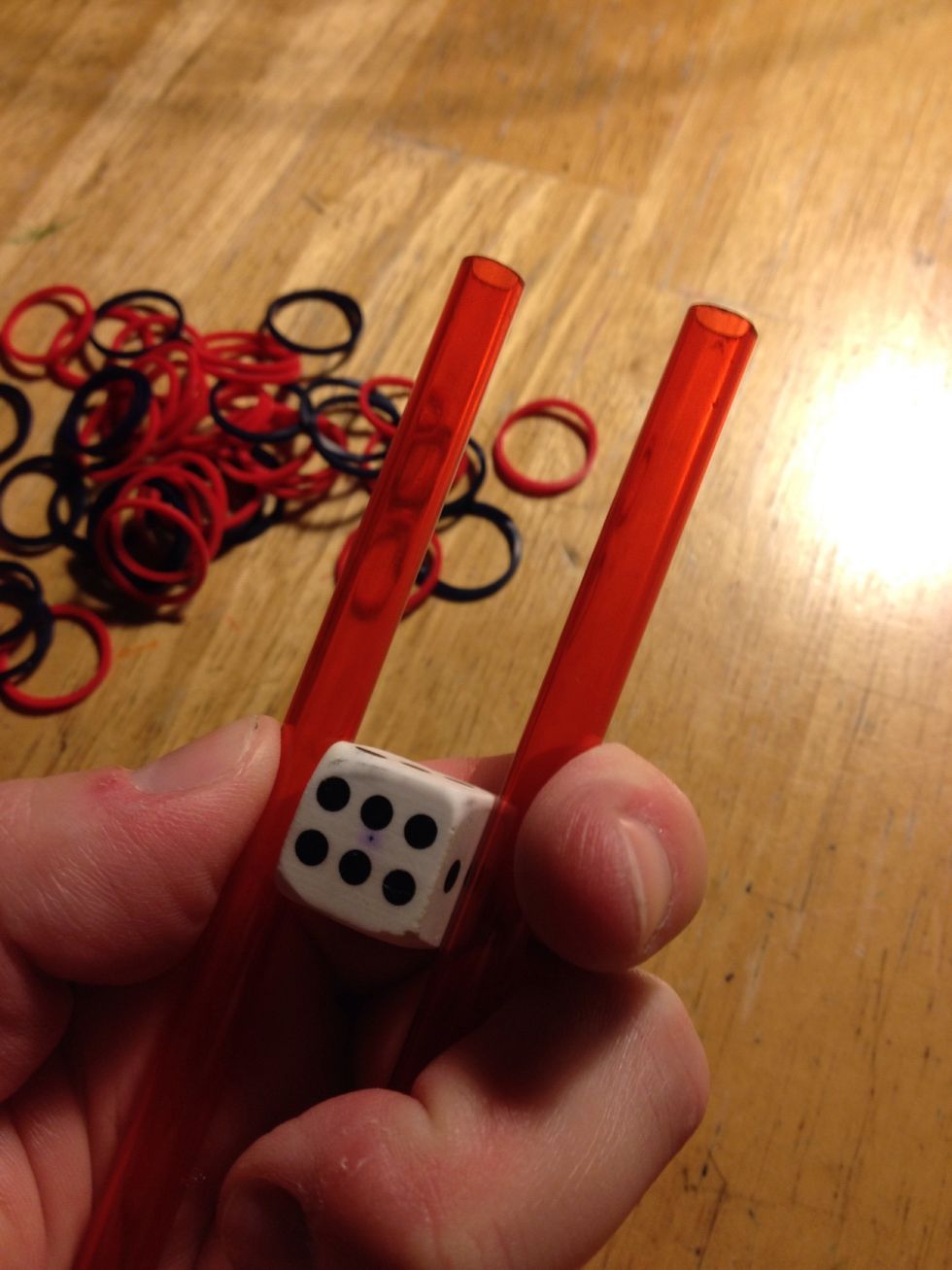 Hold eraser between two hard plastic straws to keep them separate.