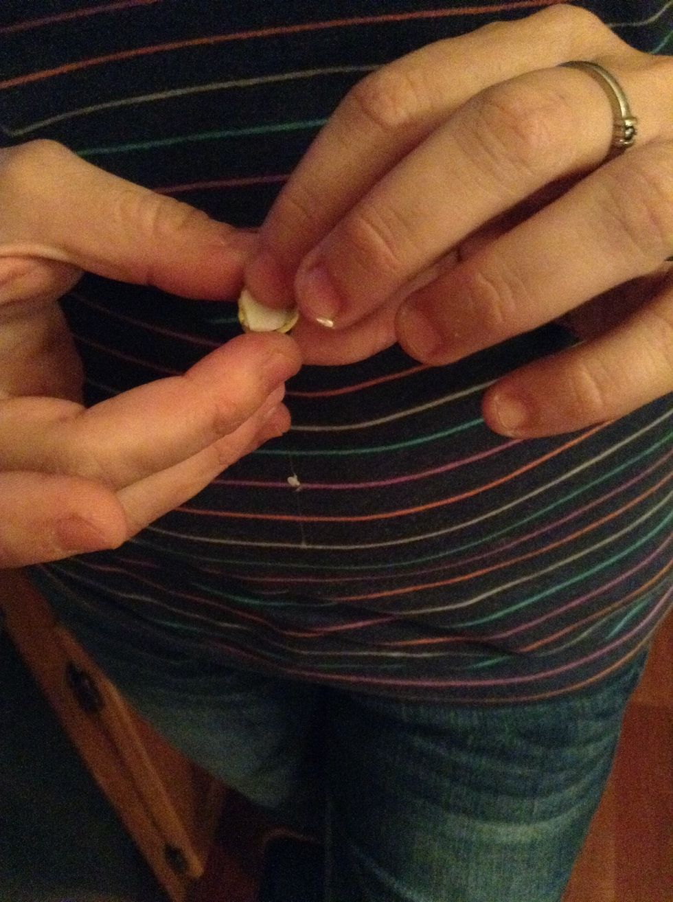 Hold it down till it drys.