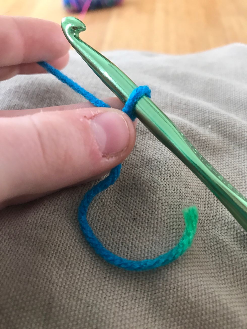 Hold it in this position for right hands, if your left handed hold it the same just different.