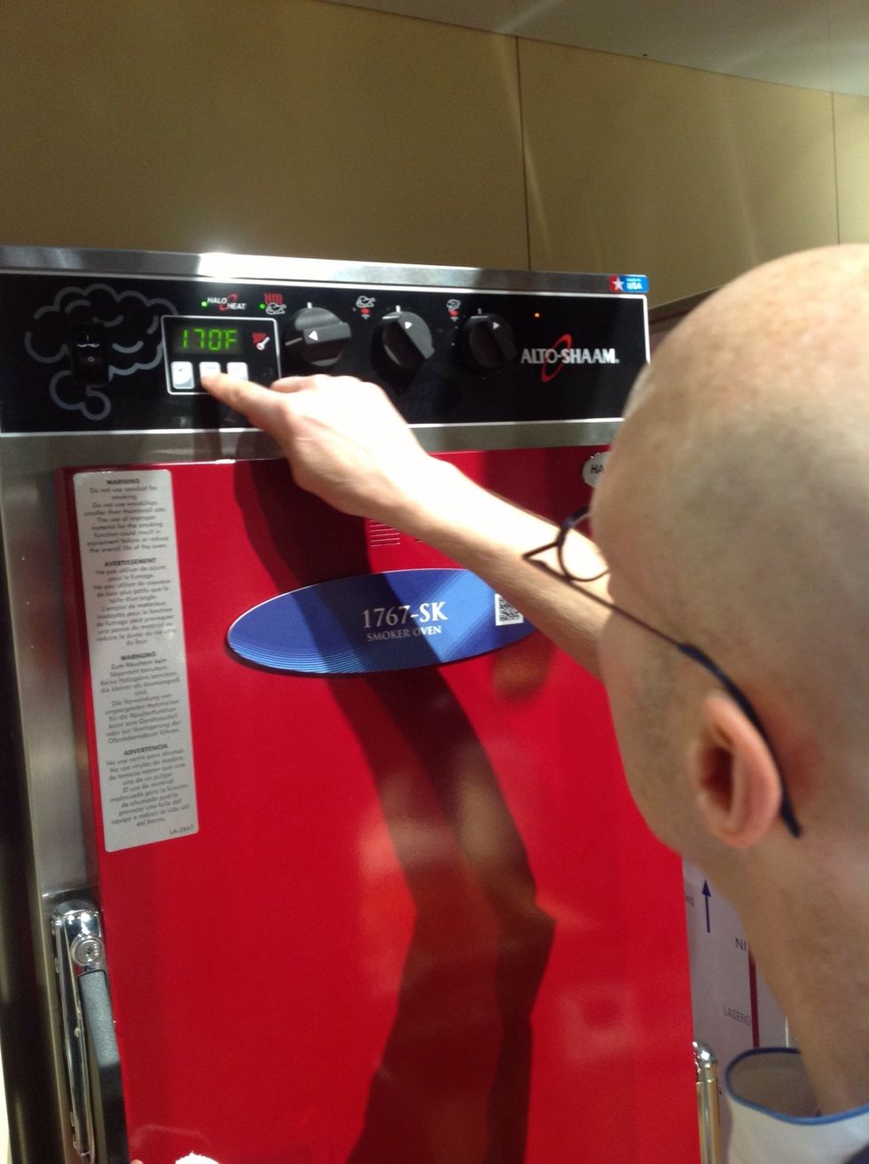 Hold temperature 170F (77C).