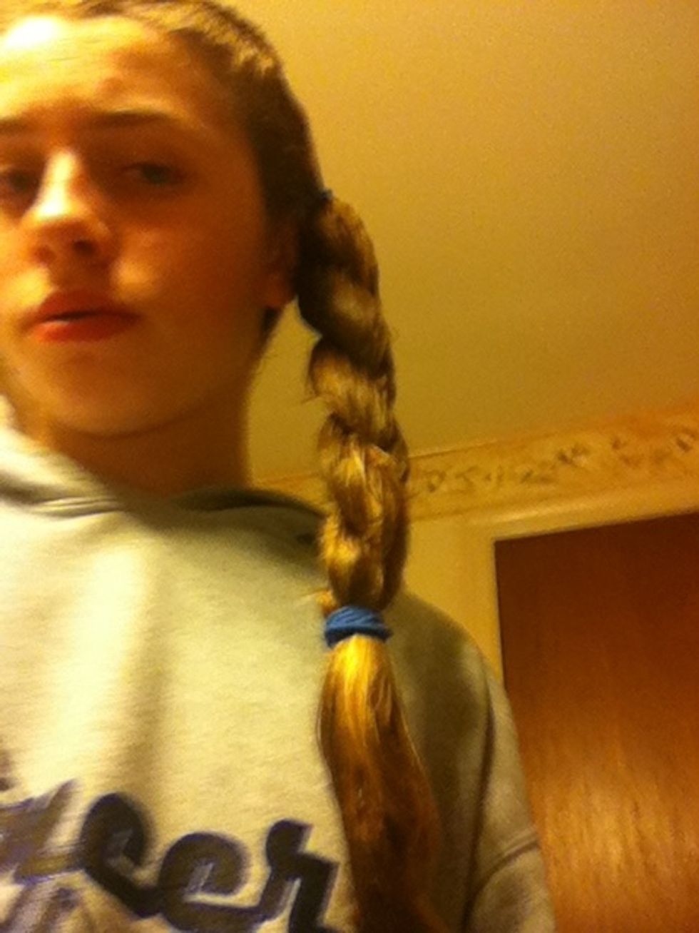 Hold that together by a pony holder.