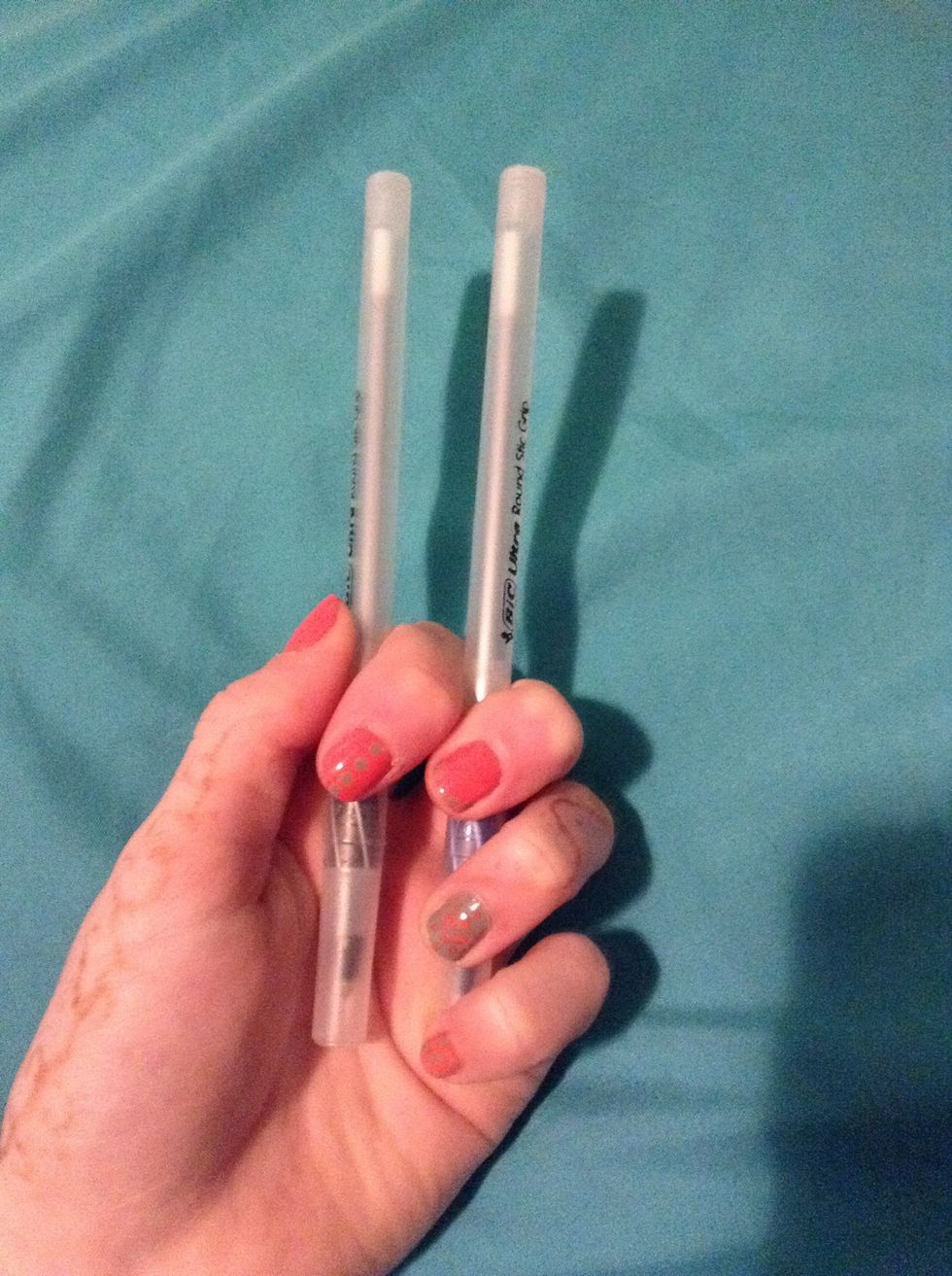 Hold then so there is a little space between them