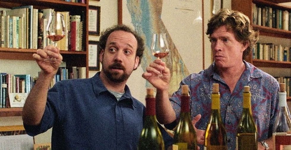 Hold your glass of wine up to the light, you are checking for clarity. If the wine is cloudy, it's a bad blend.