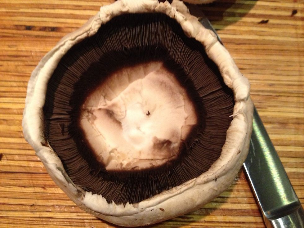 Hollow out your mushrooms