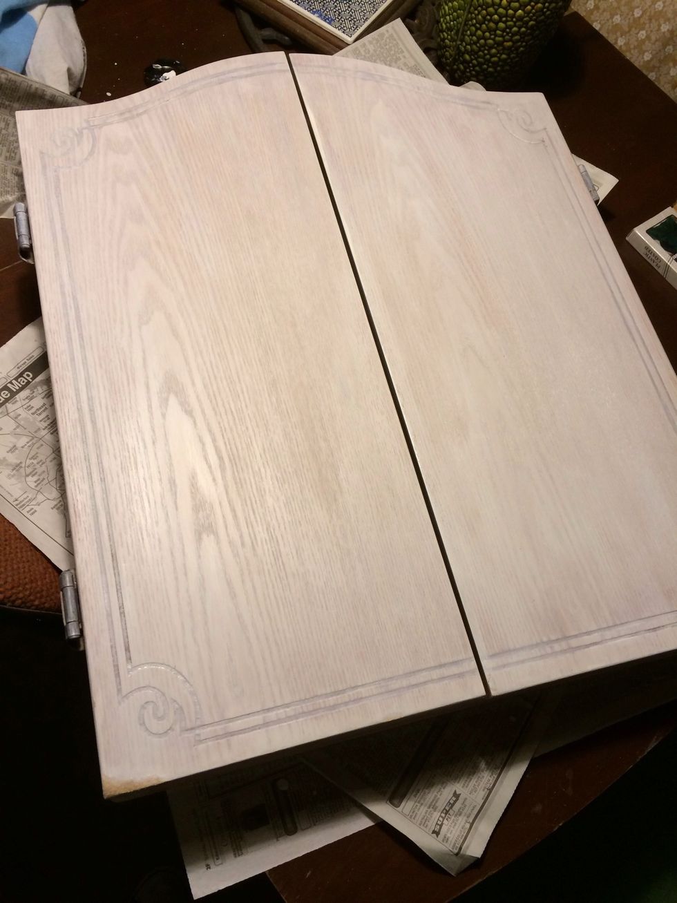 Holy crap more friggin paint. Forgot to mention put paper down so you don't paint your table. Personally I'm cool with it. It adds character but life is better when my wife is not mad at me.