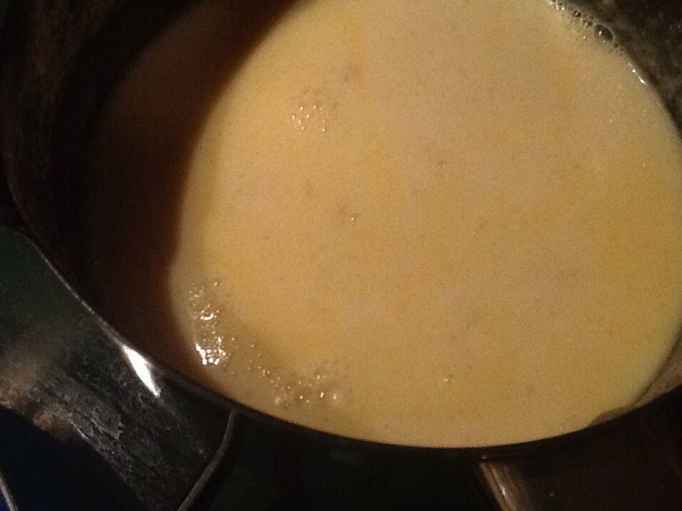 Homemade b\u00e9chamel sauce, will do a separate guide. My daughter made this, was lovely. But you can always buy a prepared bottle.