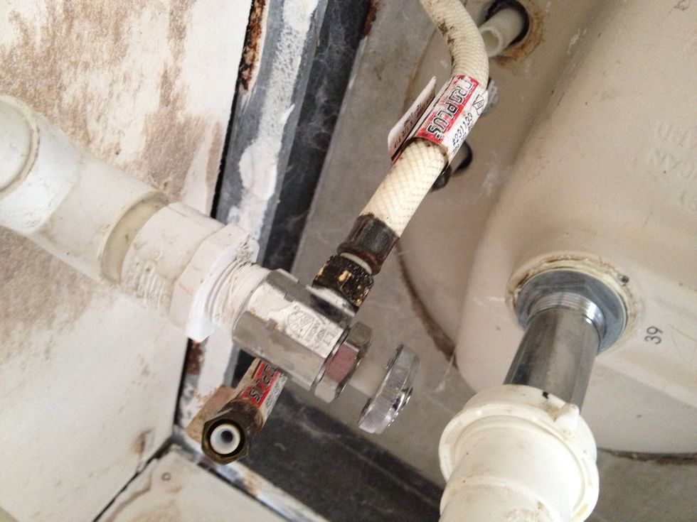 Hook everything up and tighten it down. Use Teflon tape on the threads as needed.