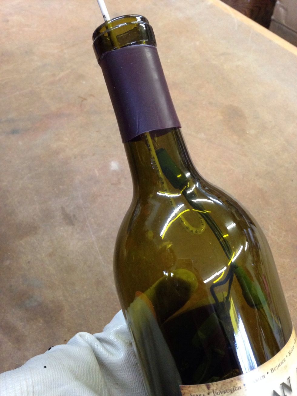 Hook the light and gently pull.