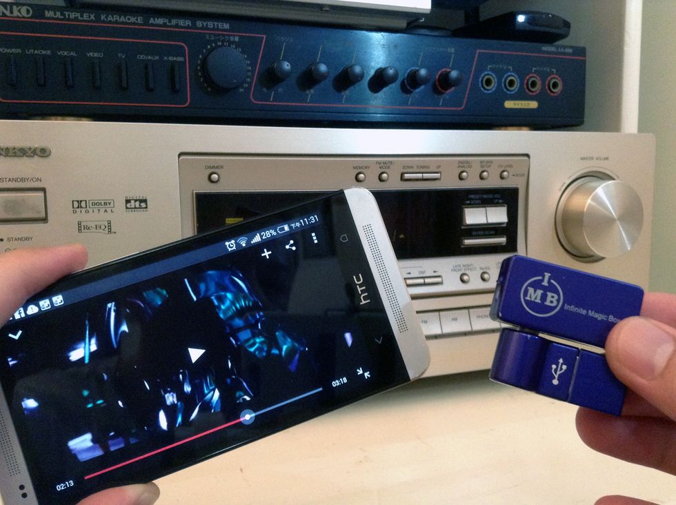 hooking up your new droid phone to your old stereo receiver has never been easier with this aFM Music Transmitter from http://www.iphoneFMtransmitter.com
