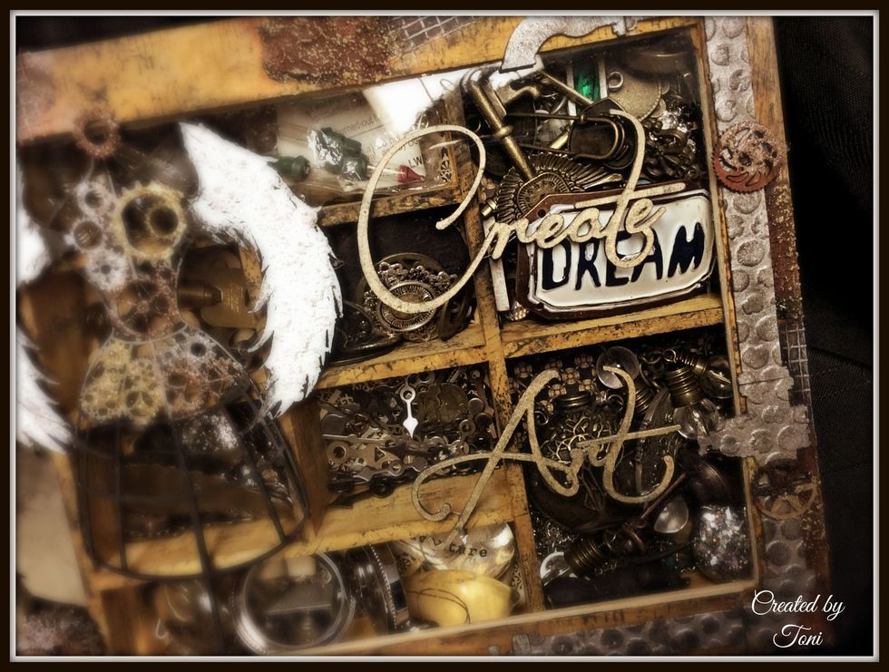 Hope this has inspired you to go and Create Art... Have a spectacular day. For more inspiration see my blog @ www.toni-burks.blogspot.com