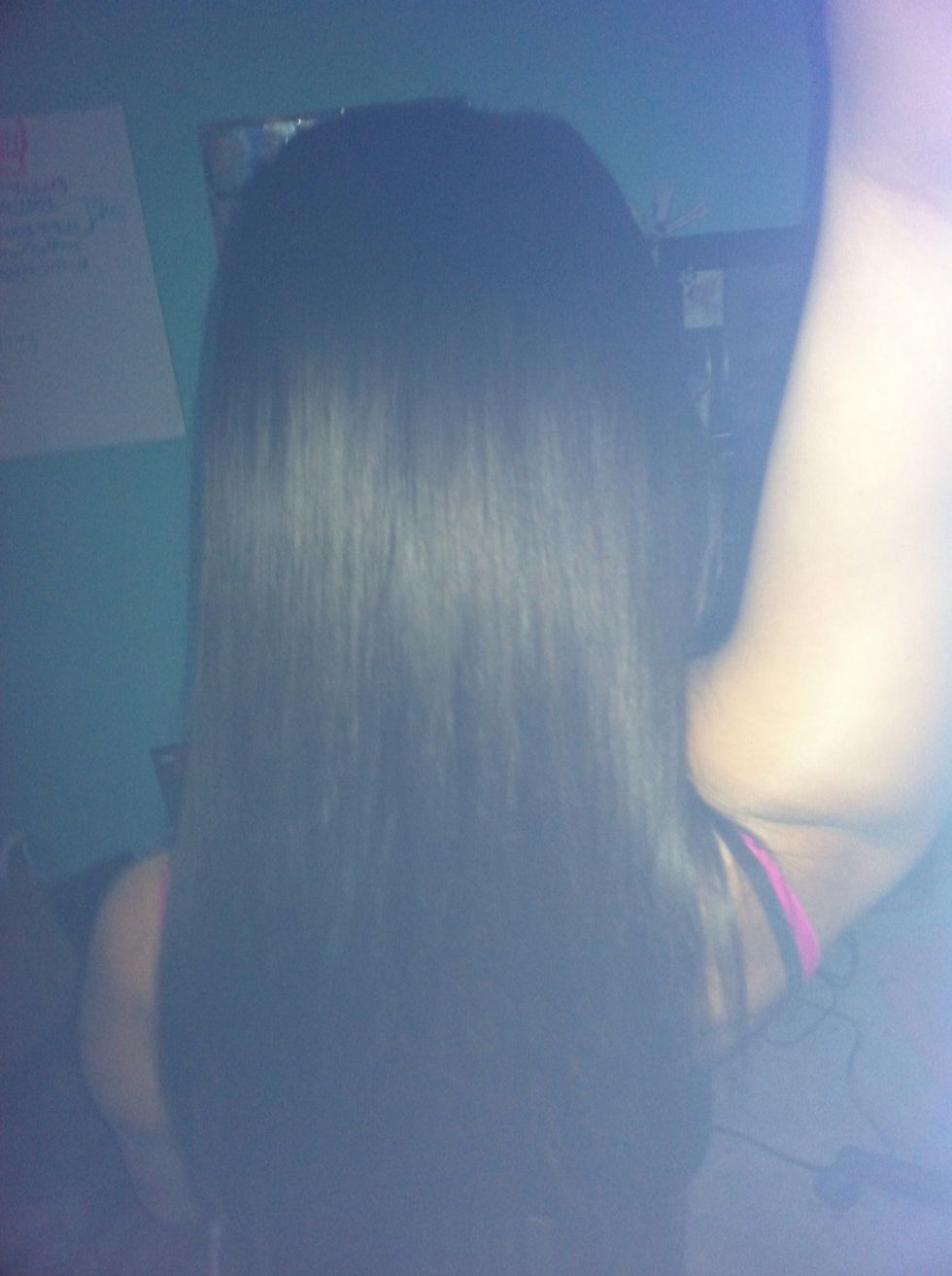 Hope this helps to make your hair become and stay straight.