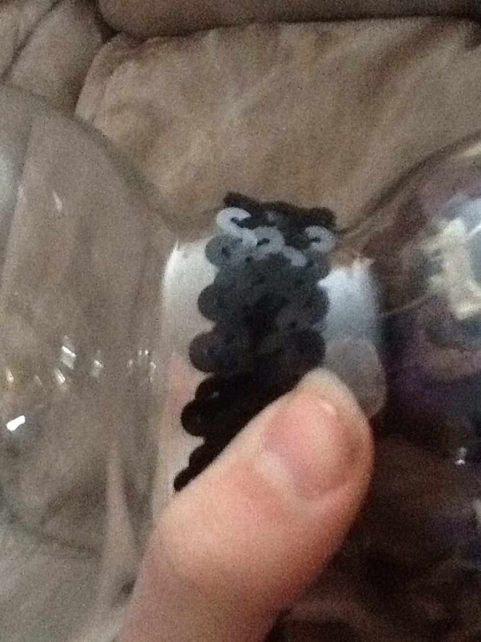 Hot glue your to globes together